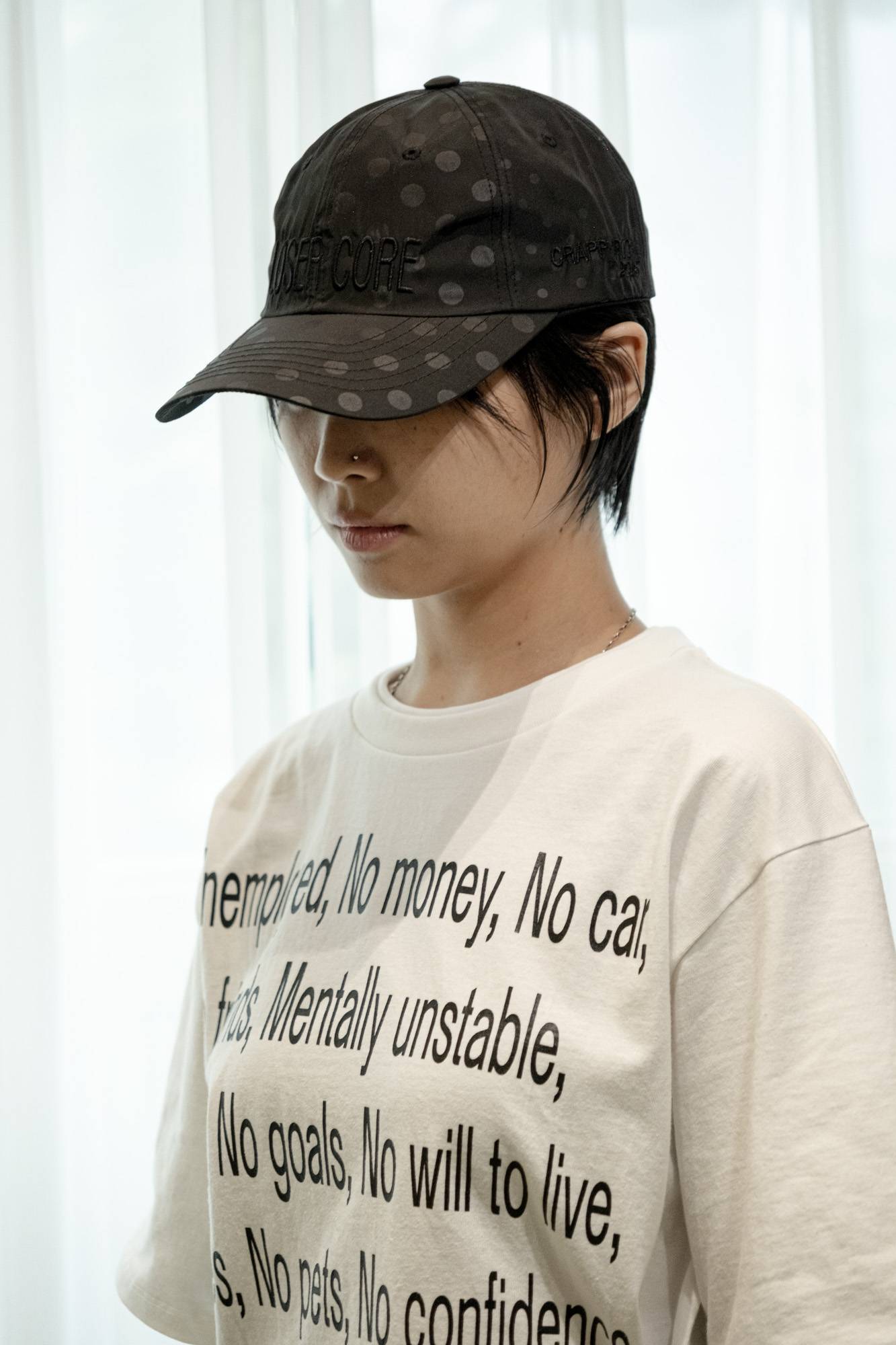 LOSER CORE DOT MIX BALL CAP (BLACK)