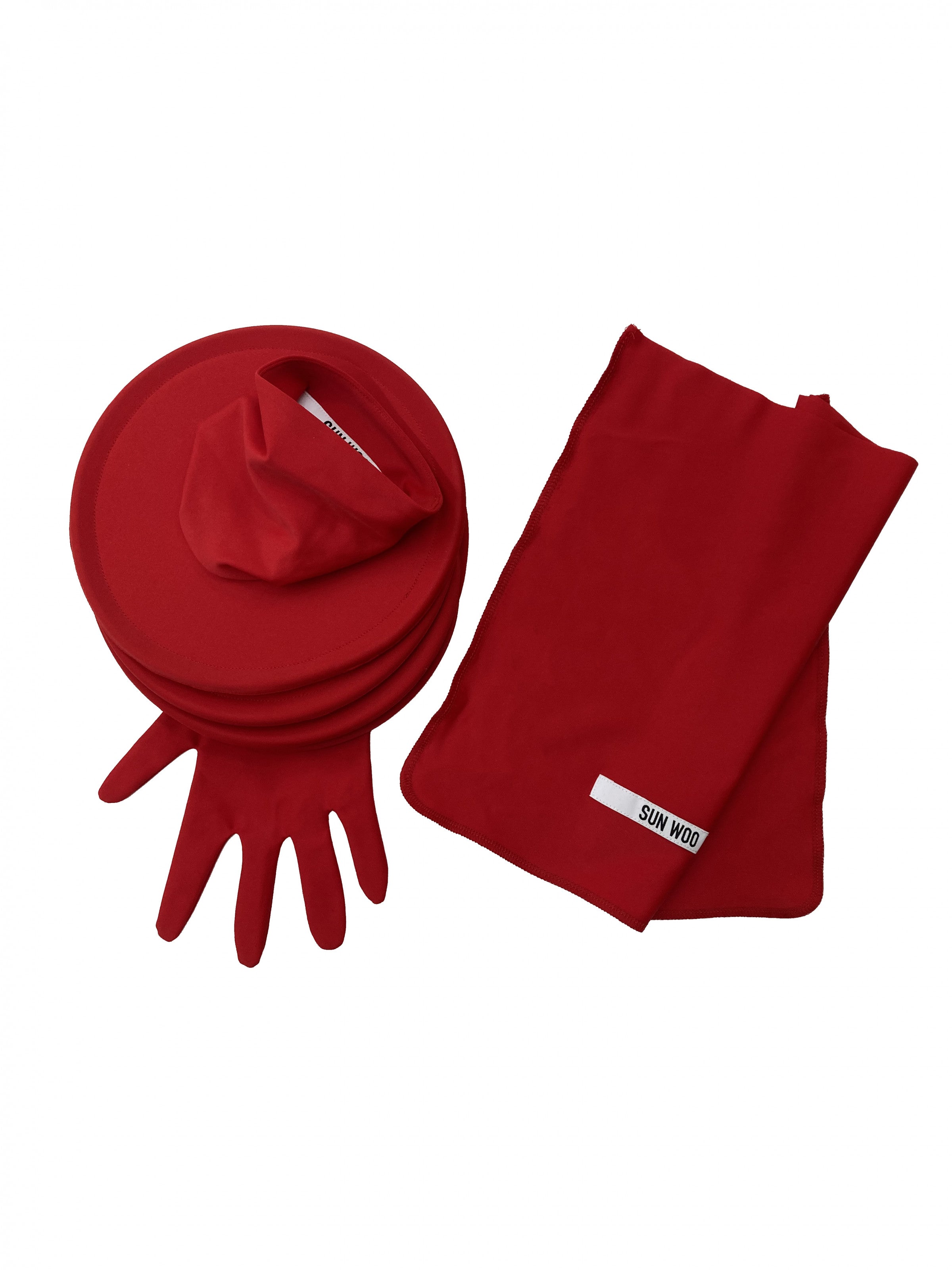 DISCS GLOVE in chili red *Rainbow edition* - SUN WOO 선우 - CAVA LIFE