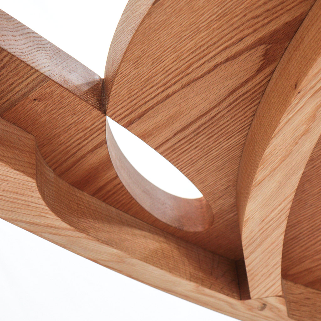 Curly Dining Table | Red Oak