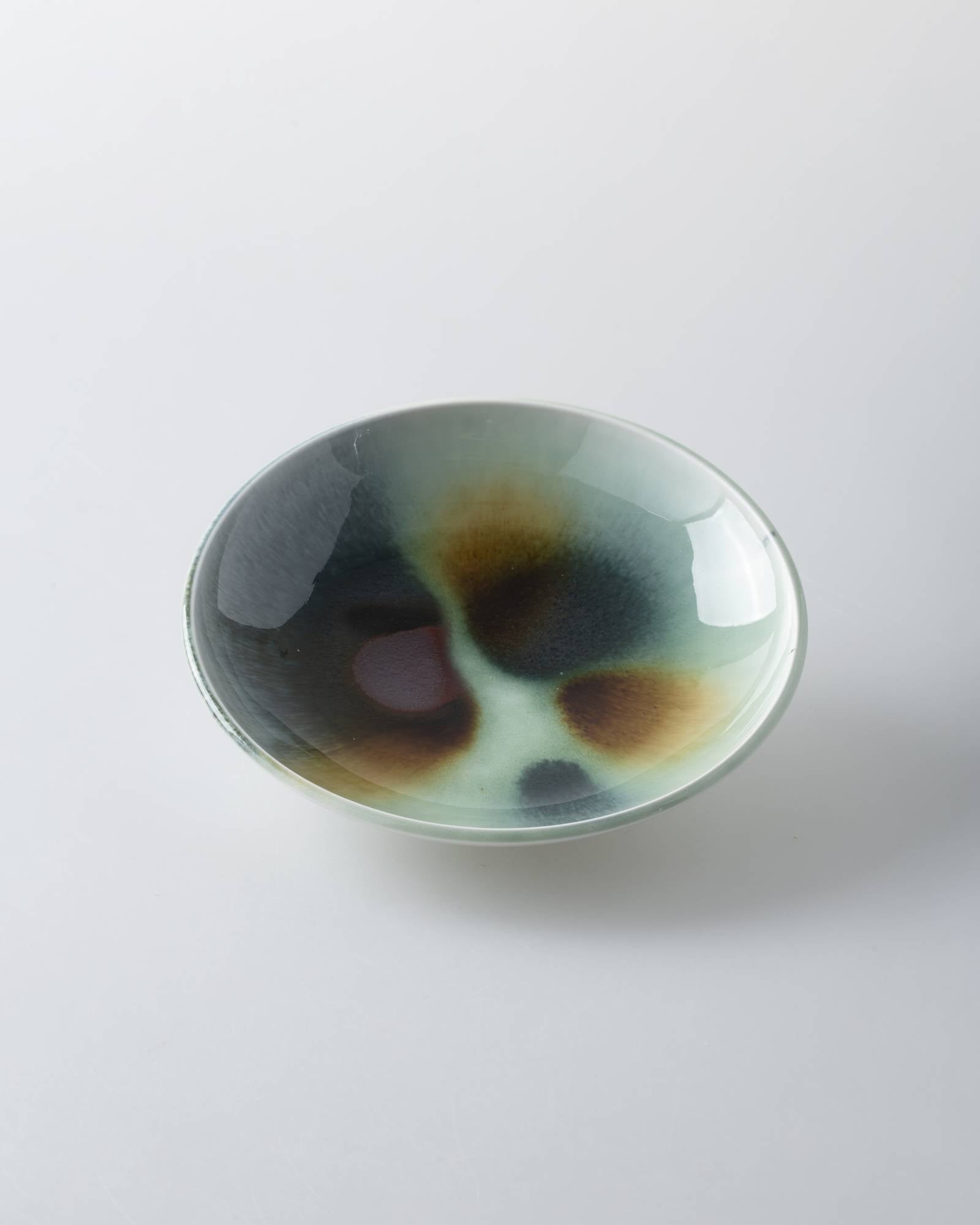 레이어 접시 연작 - green m