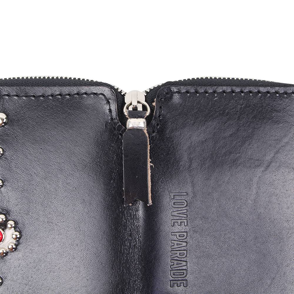 STUD WALLET - BLACK