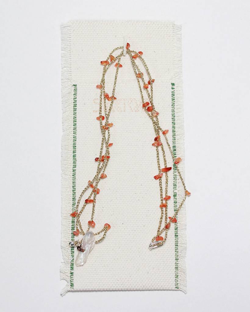 steel stone metallic crochet bodychain