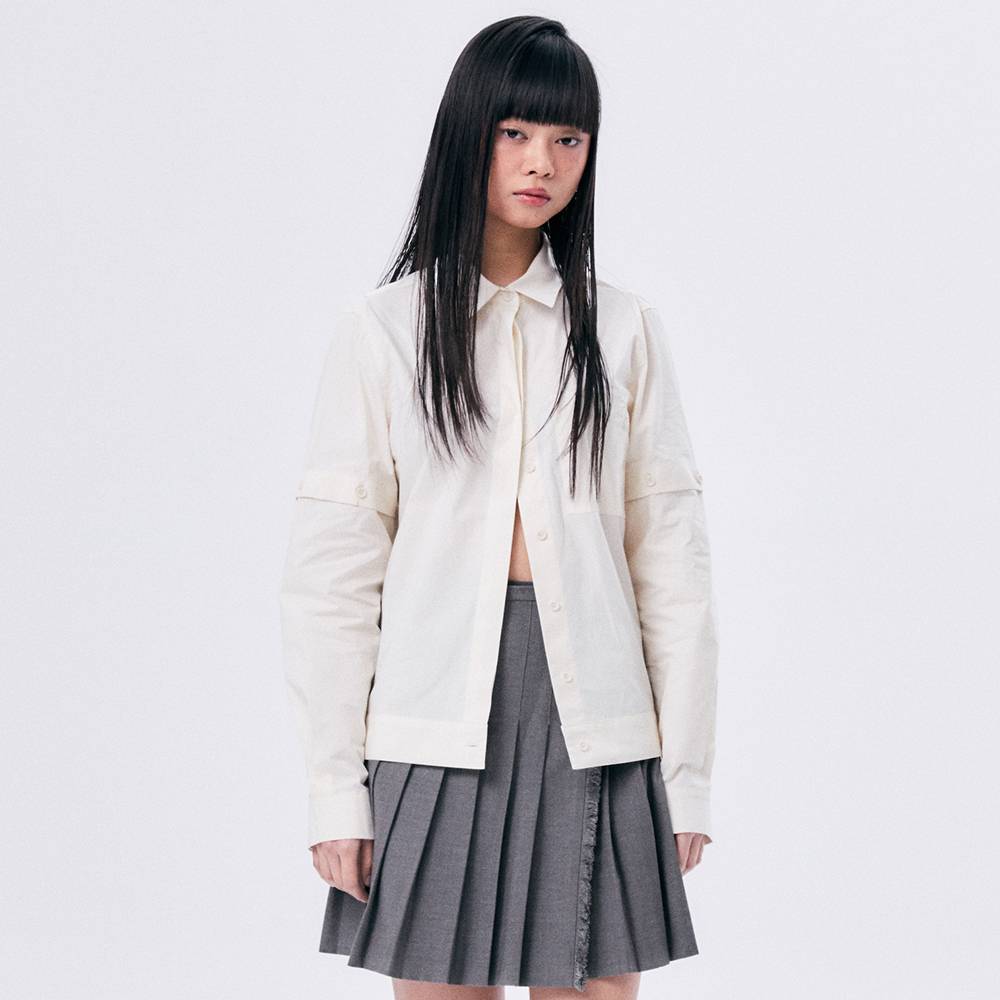 SHIRT JACKET / ECRU - HALOMINIUM  할로미늄 - CAVA LIFE