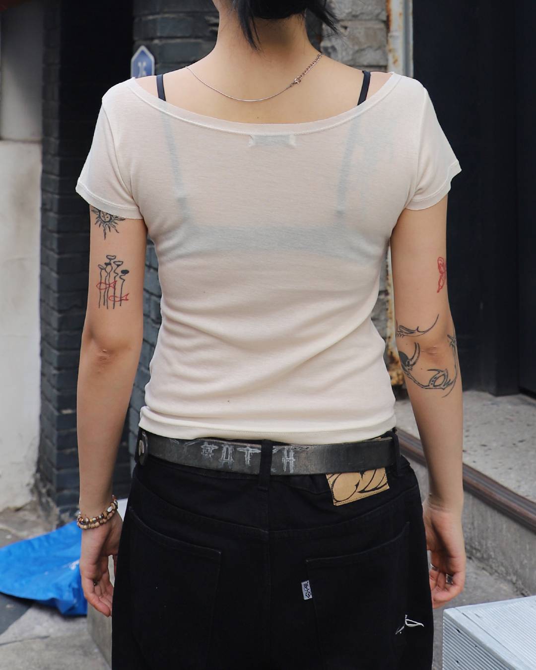 SO WHAT Half Sleeve T-shirt (CREAM)