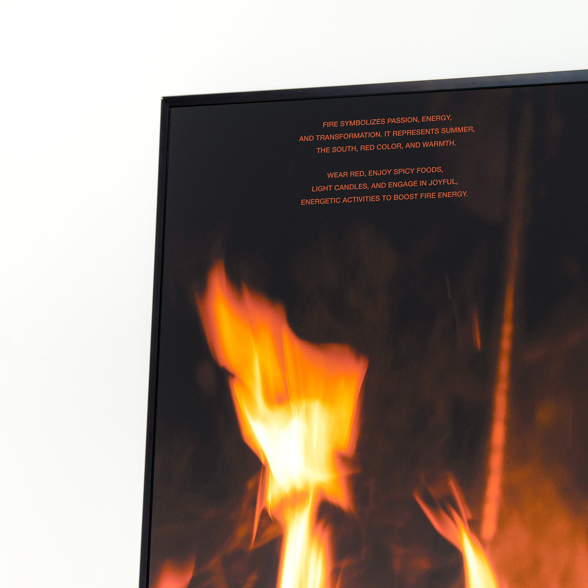 화 사주 질감 파노라마 개운 포스터 / Fuel your spark