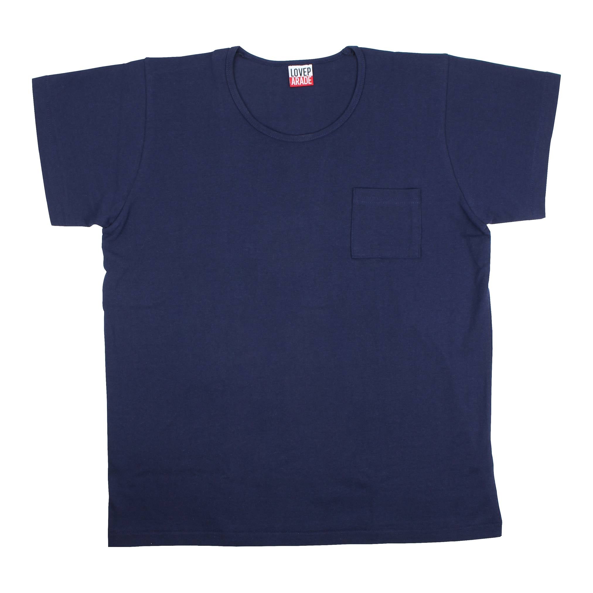 Pocket T shirt (LOVE PARADE Merch) - Navy - LOVE PARADE 러브퍼레이드 - CAVA LIFE