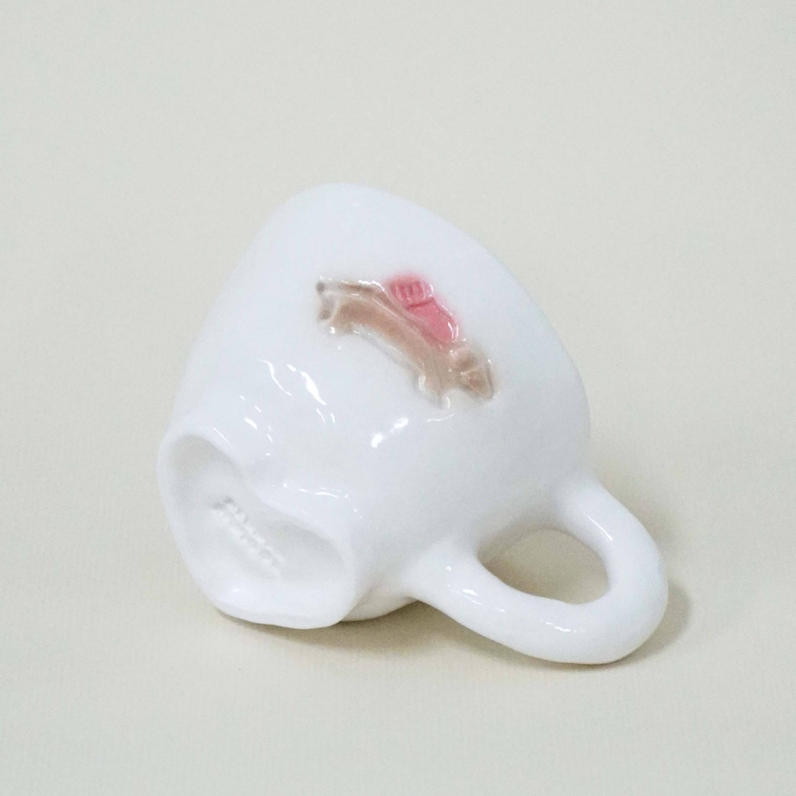 puppy mug red