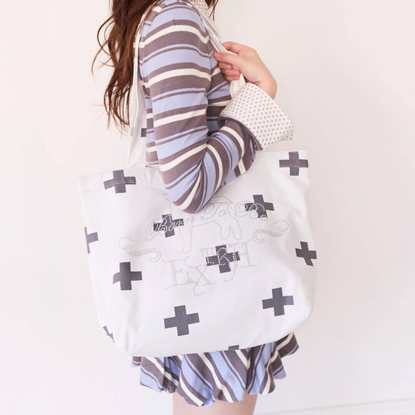 Born to Be Extra Bag- White