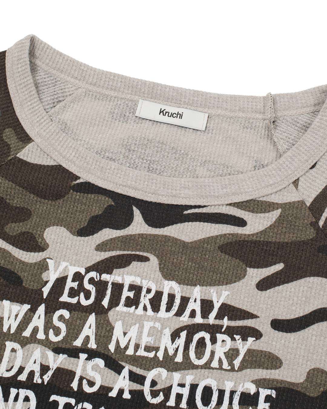 Yesterday waffle long-sleeved (CAMO) WOMENS