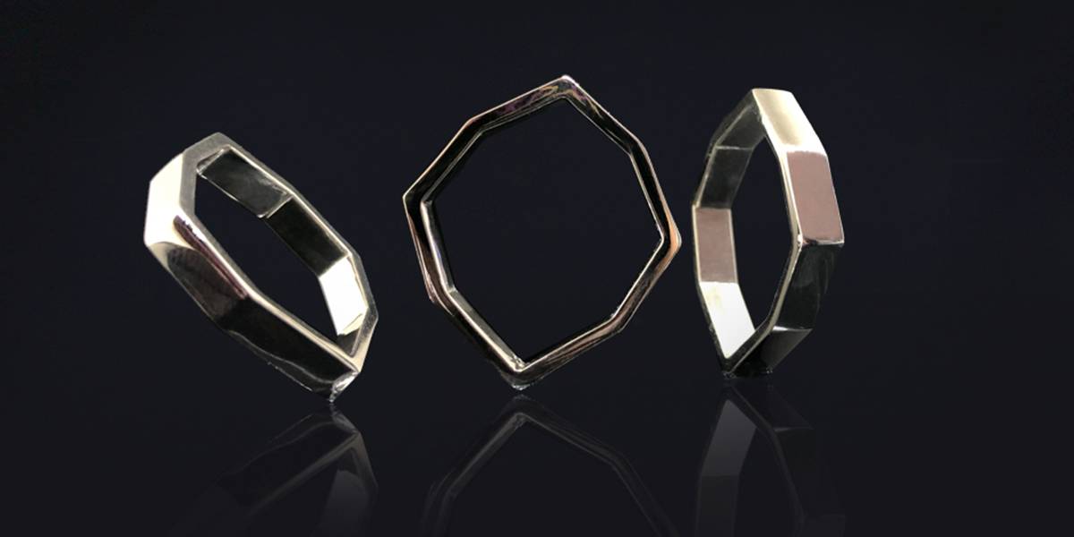 하토르 팔각방패 반지 - Sekhmet 세크메트 - CAVA LIFE