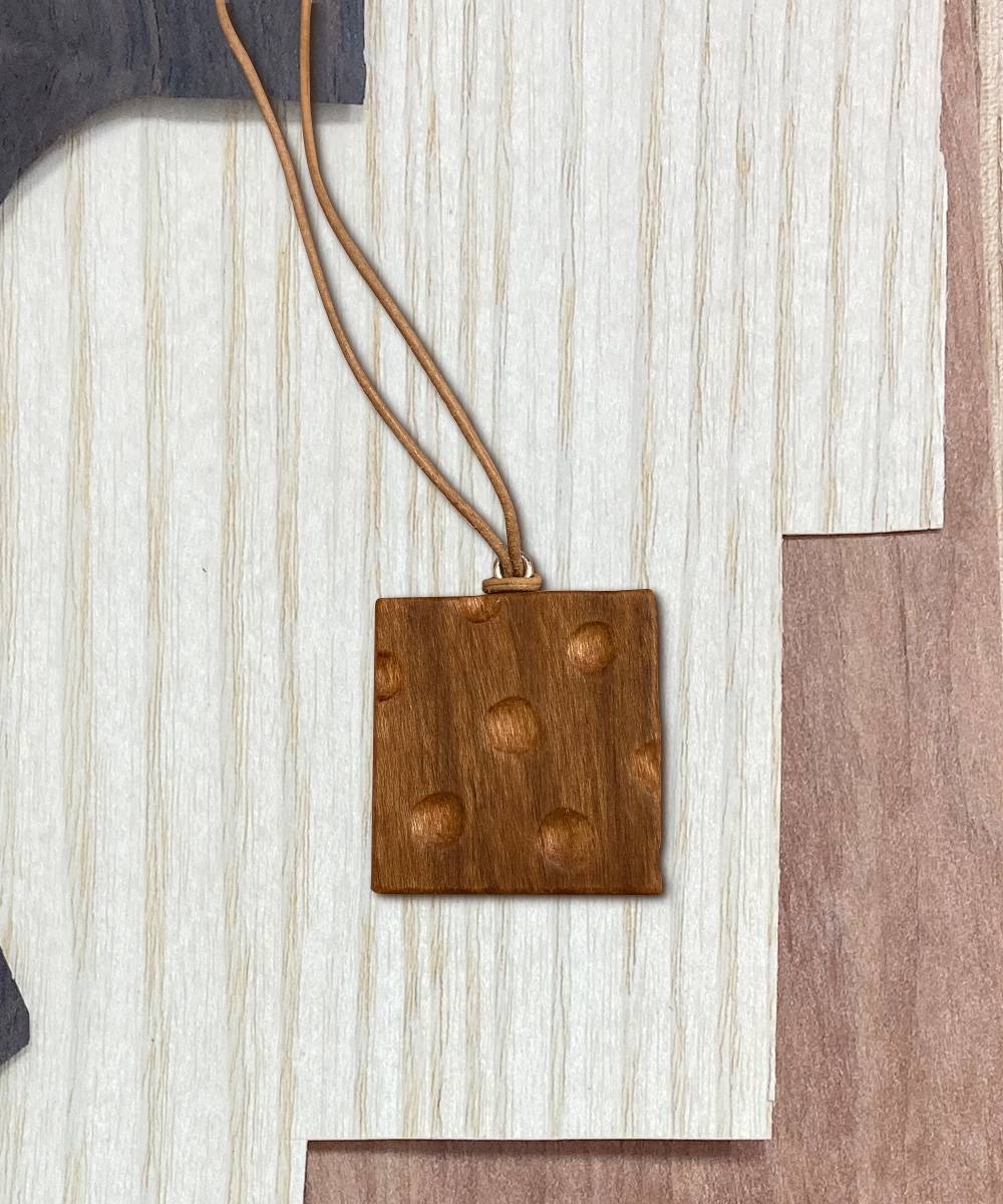 [One&Only] Drawing Pendant Series 우든 팬던트 - 도트스퀘어