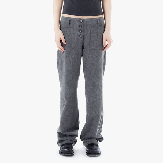 STRIPE BOOTSCUT / GRAY