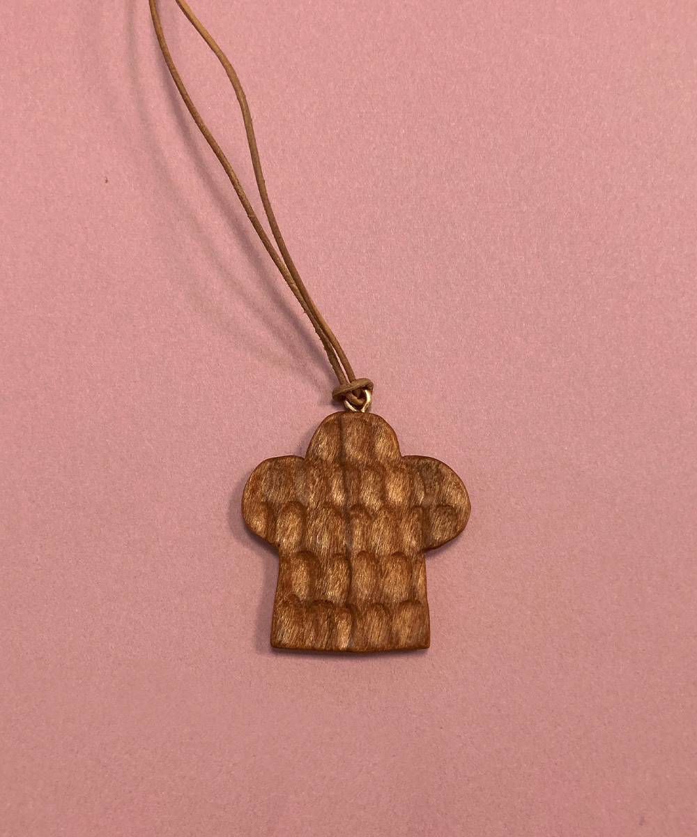 [One&Only] Drawing Pendant Series 우든 팬던트 - 빵집 모자