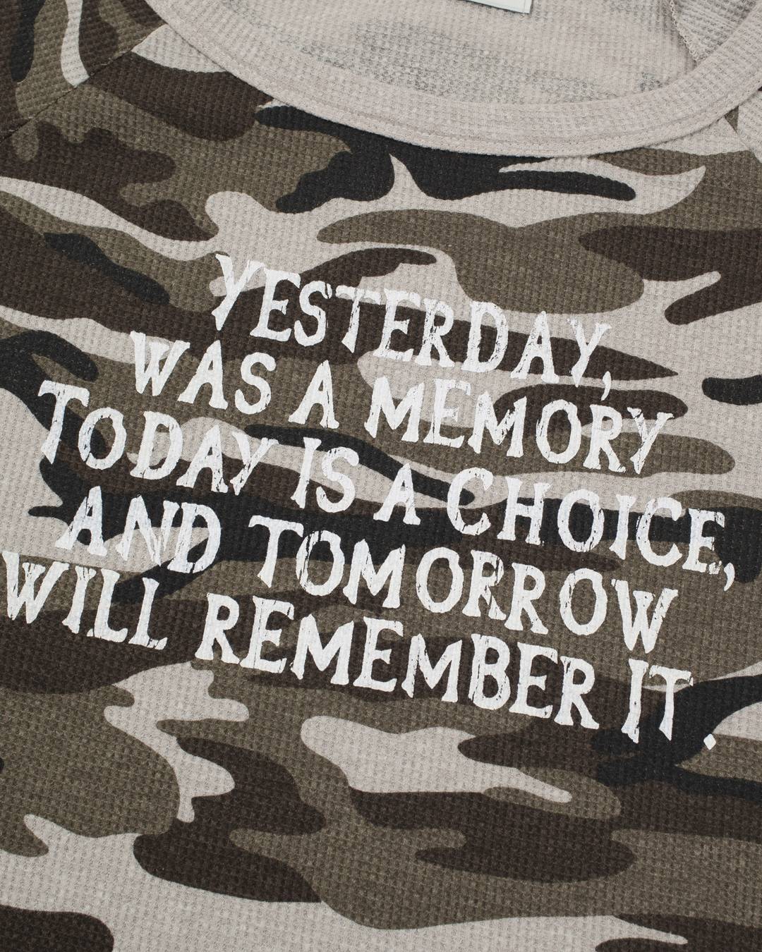 Yesterday waffle long-sleeved (CAMO) WOMENS