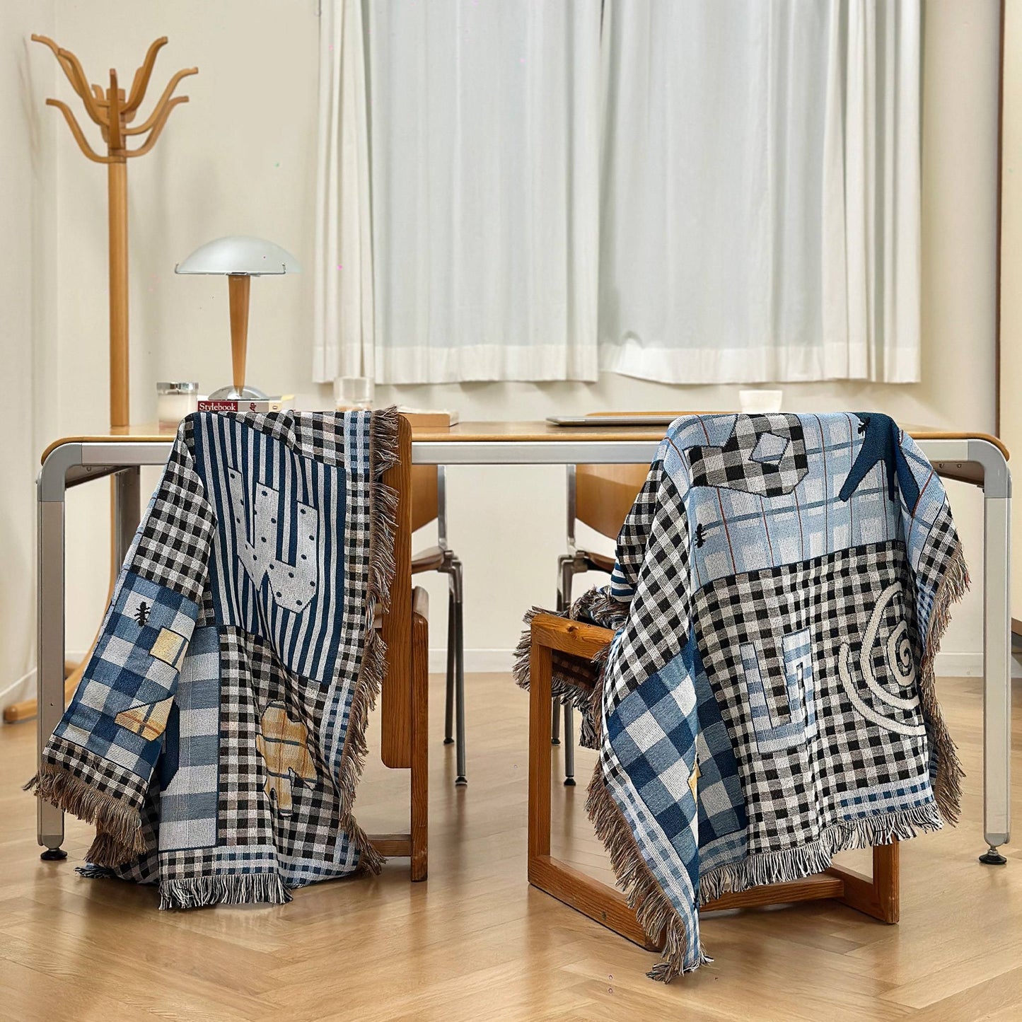 Ant on Check Woven Blanket