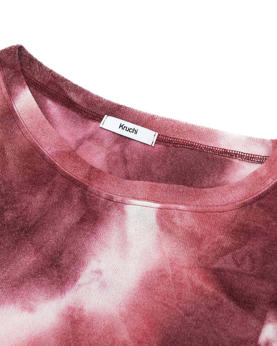Tie dye Knit (BURGUNDY) WOMENS
