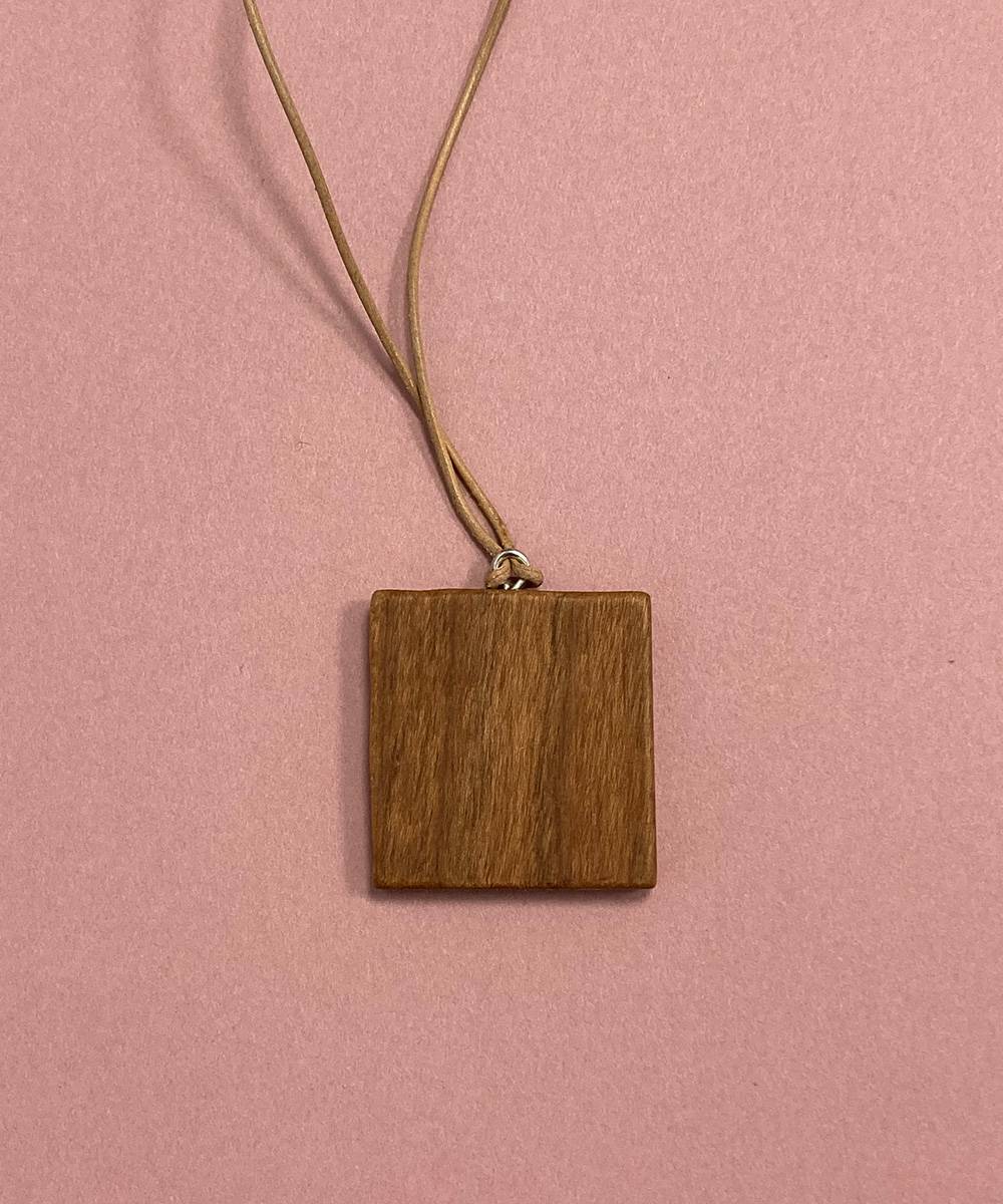 [One&Only] Drawing Pendant Series 우든 팬던트 - 도트스퀘어