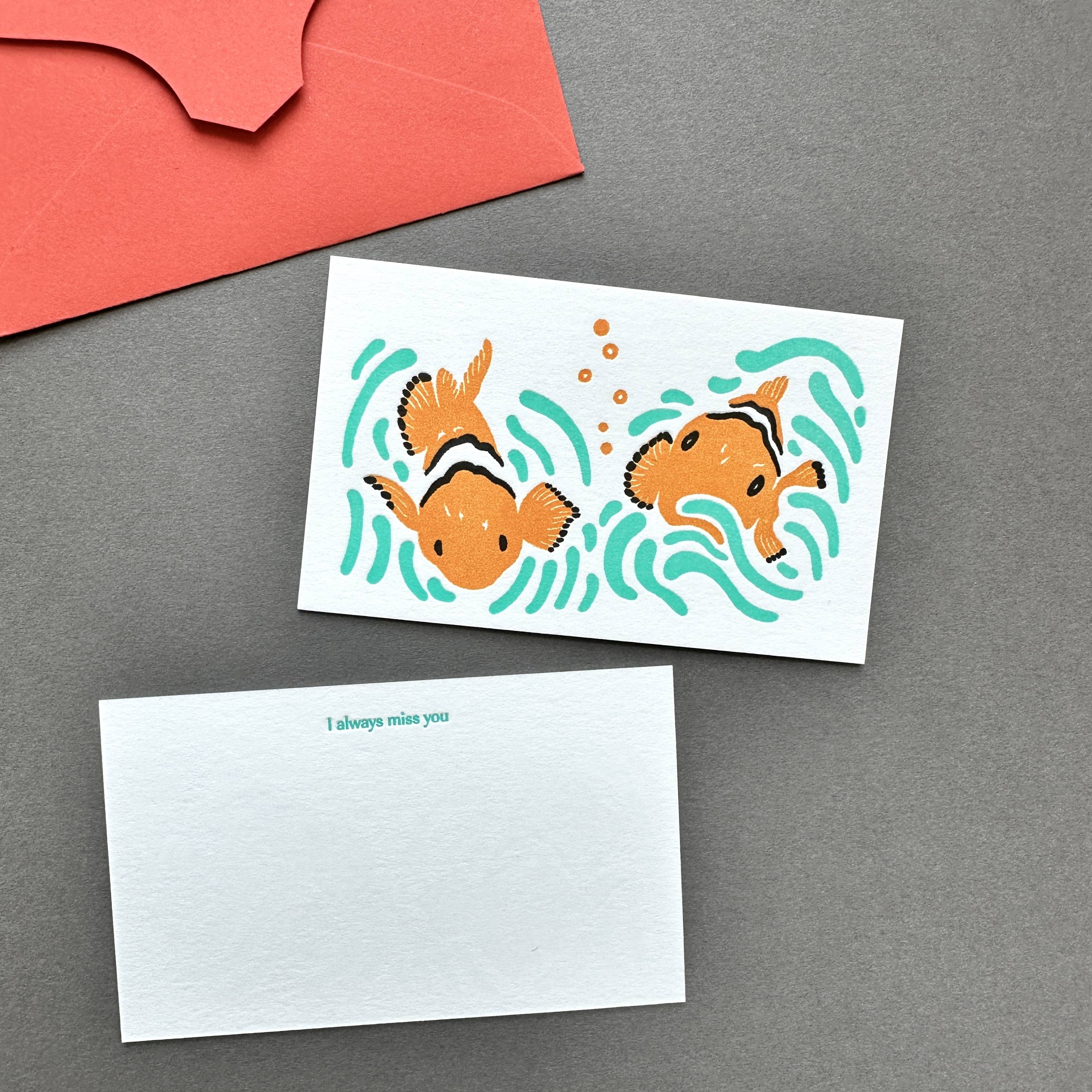 [SMALL PLATES] Fish NEMO Message Card