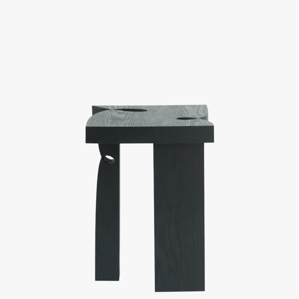 Curly Stool 001 | Black