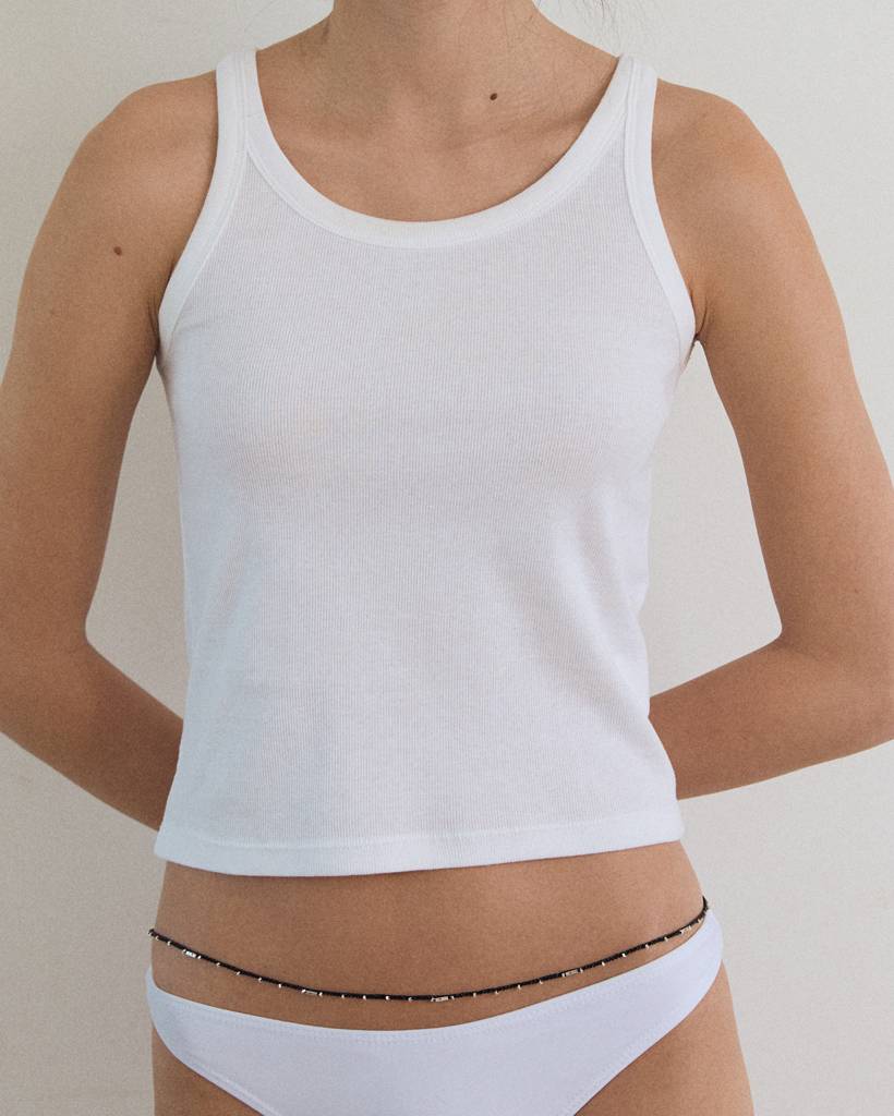 silver fever metallic crochet necklace & bodychain (bold)