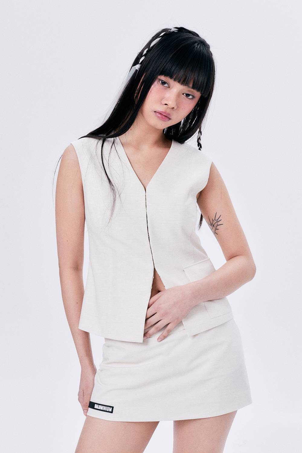 SUMMER WOOL VEST / ECRU - HALOMINIUM  할로미늄 - CAVA LIFE