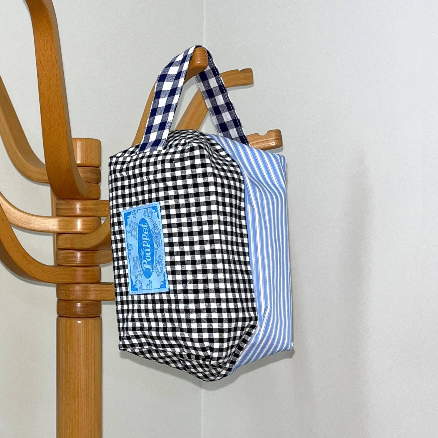 Handle Pouch - Check & Stripe