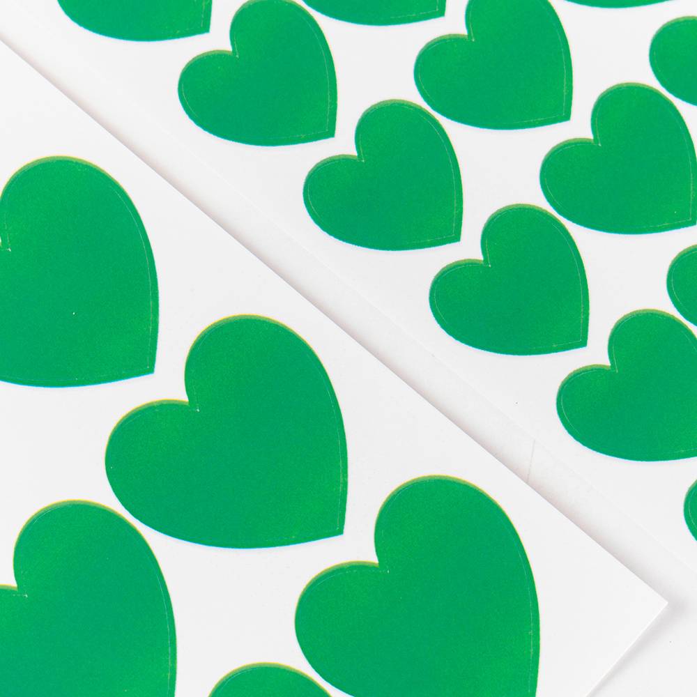 HAPPILY EVER AFTER - GREEN HEART (하트 씰스티커 2매)