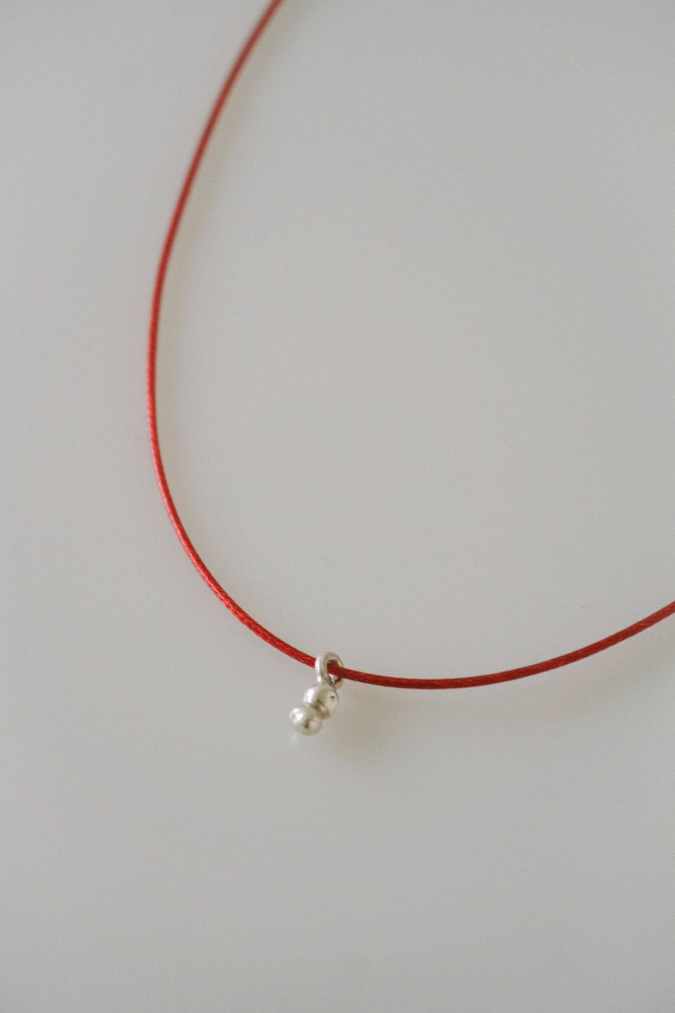 Drop necklace [red]
