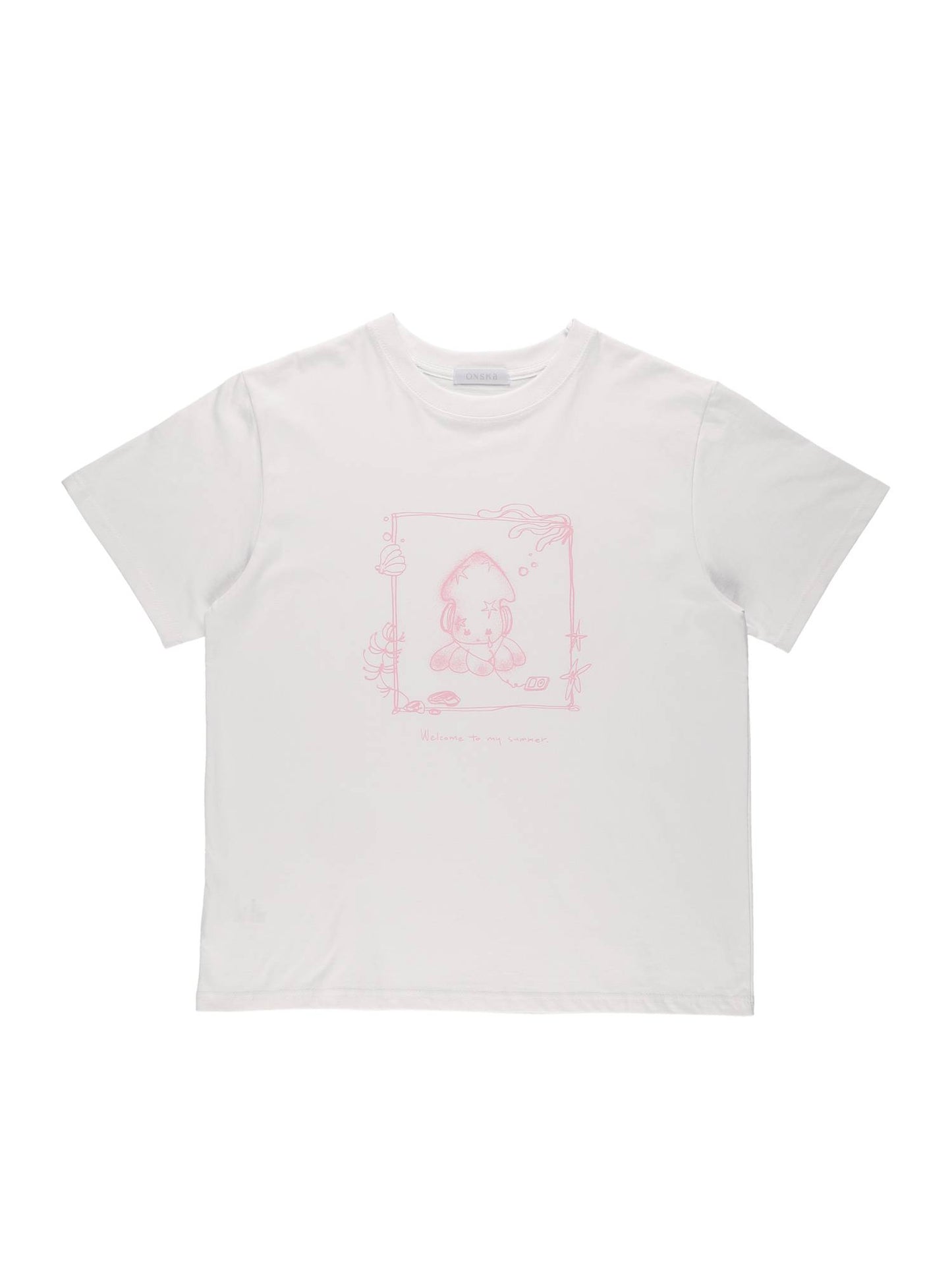 PRINCESS SQUID T-SHIRT (WHITE)