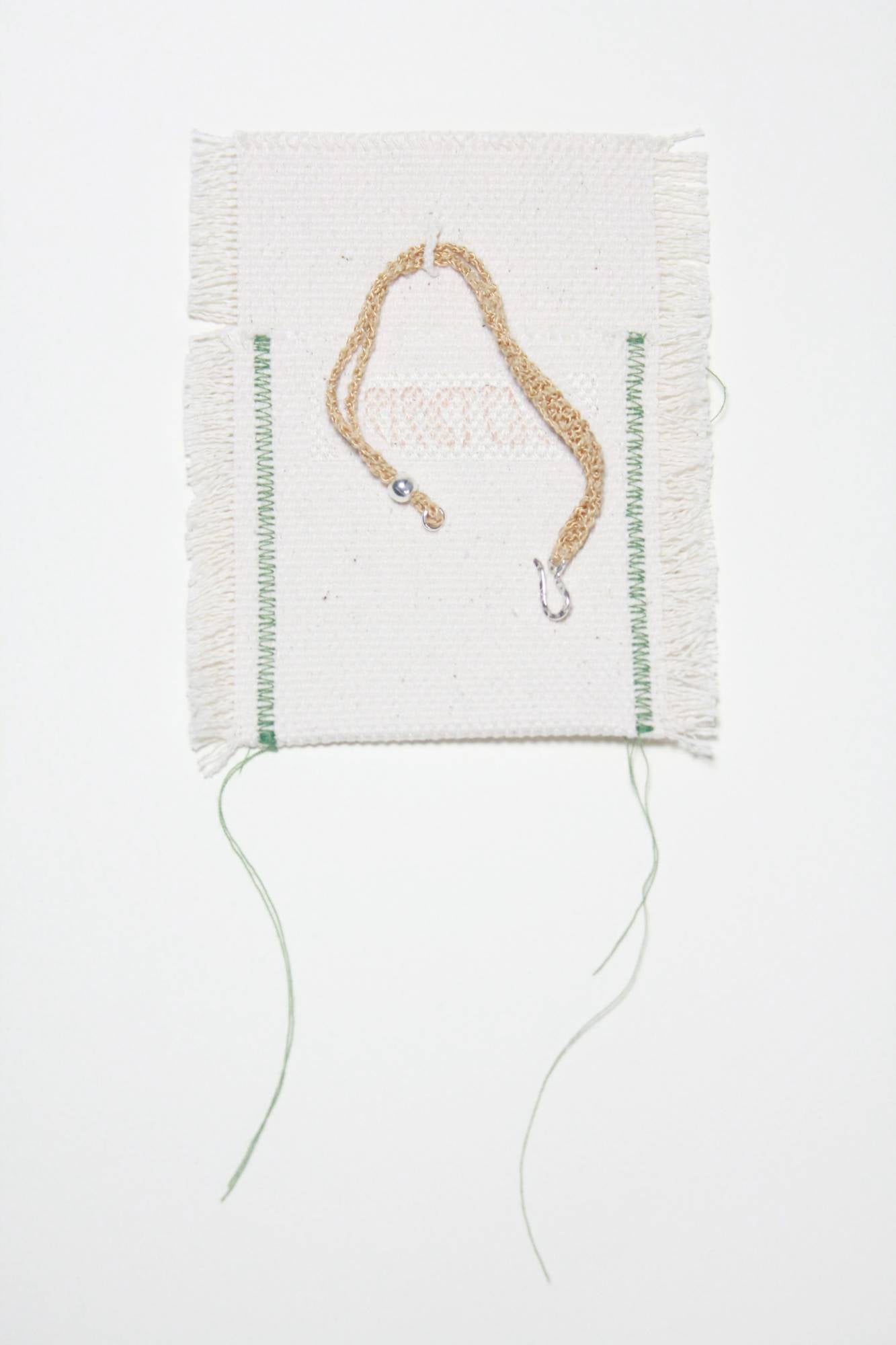 crochet bracelet/ khaki