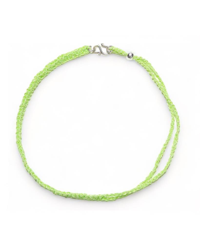 crochet choker/ lime