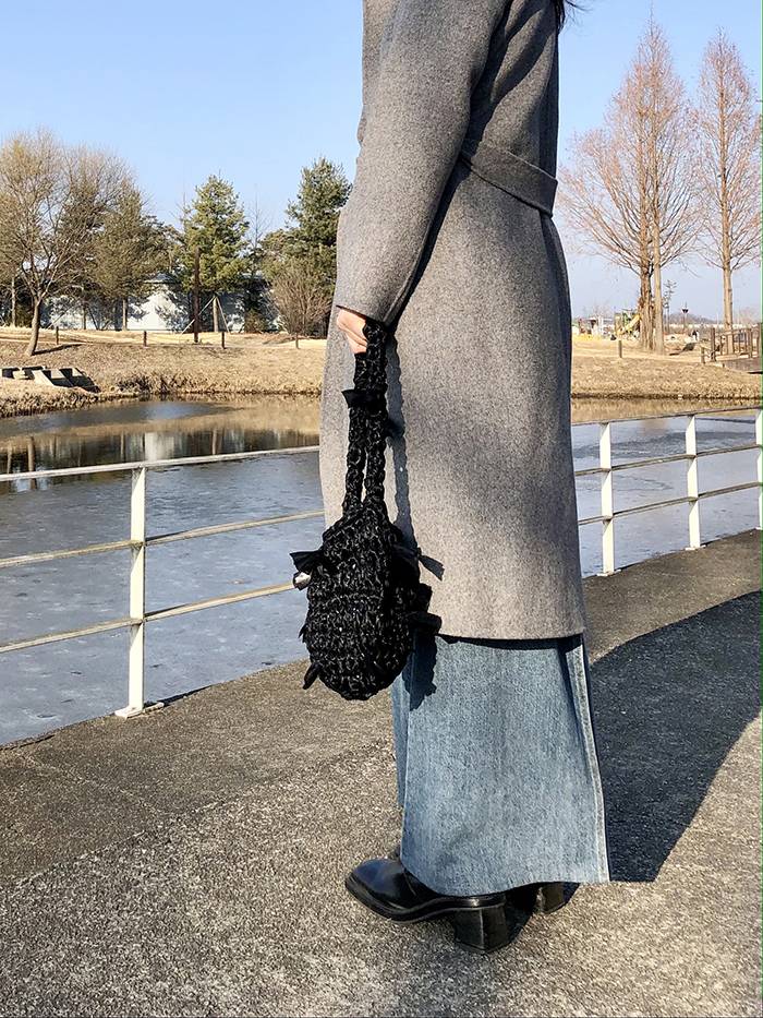 Butterfly Bag / 버터플라이 숄더백- Black