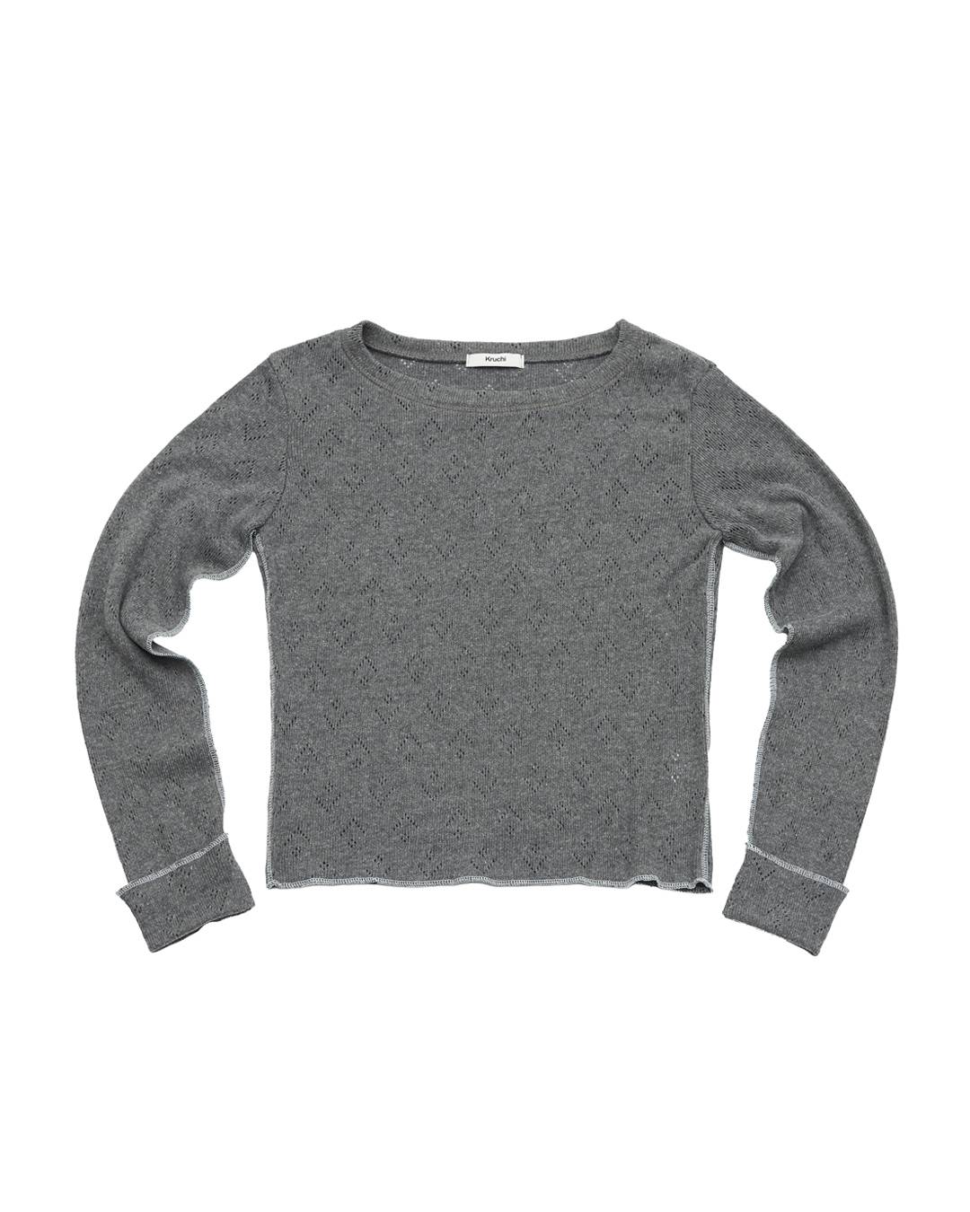Punching Knit (GREY) WOMENS