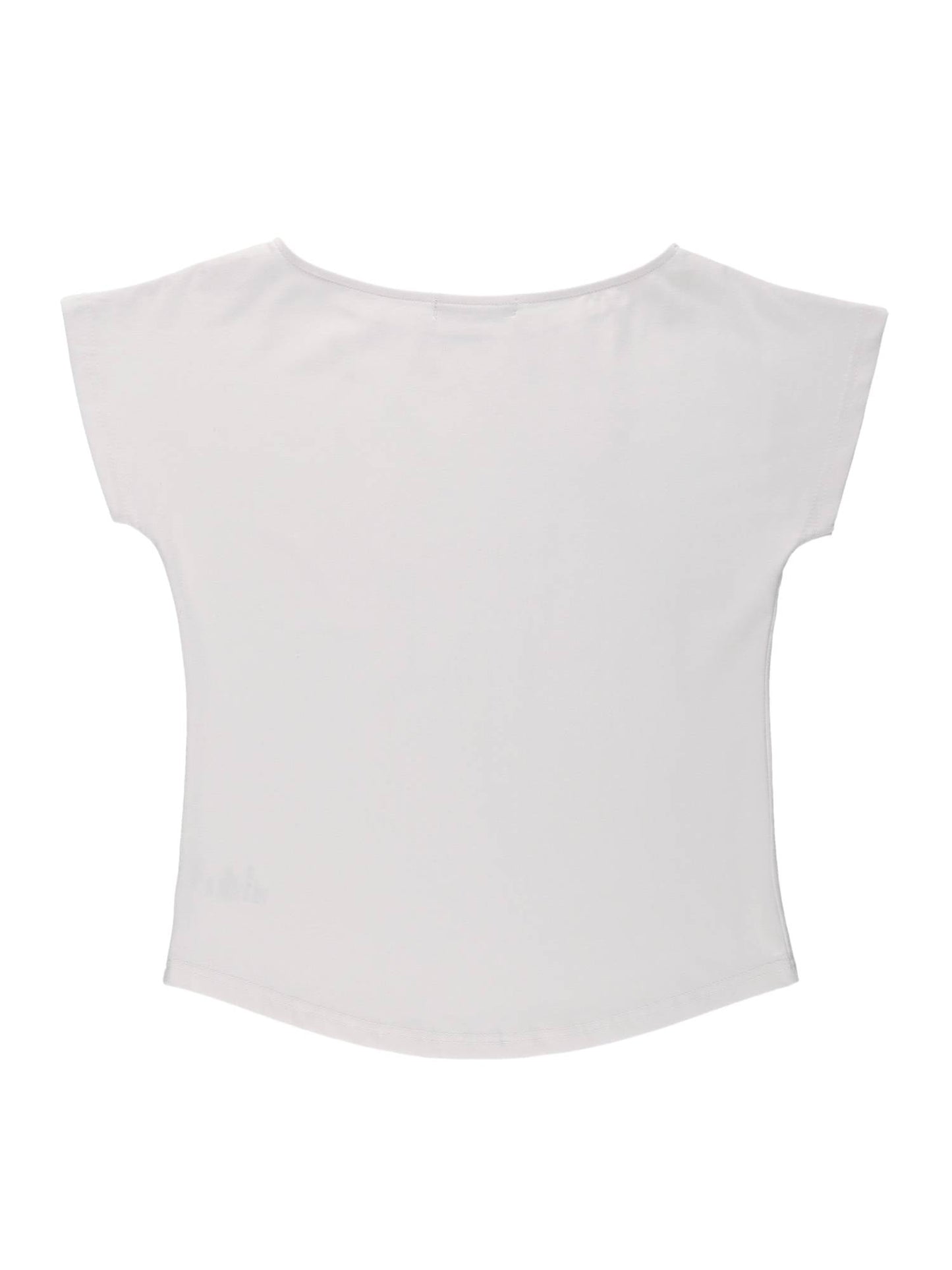 SHELL CAP SLEEVE T (WHITE)