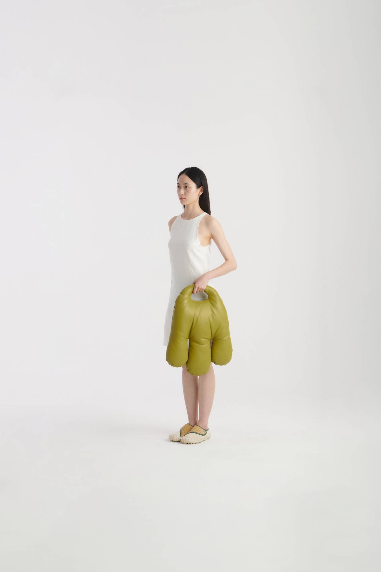 Hand Bag (L) - khaki