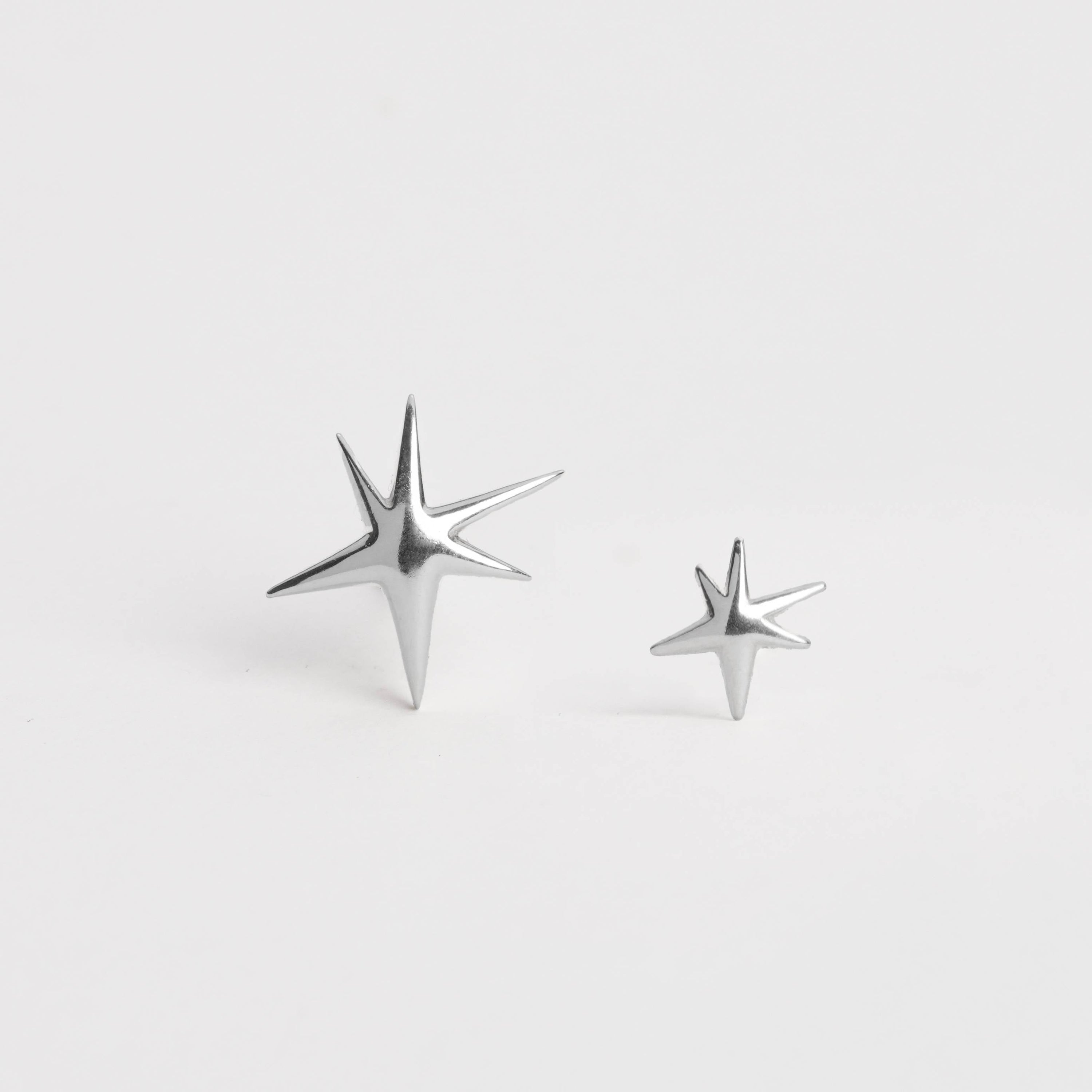 Star Stud Medium (Silver925)