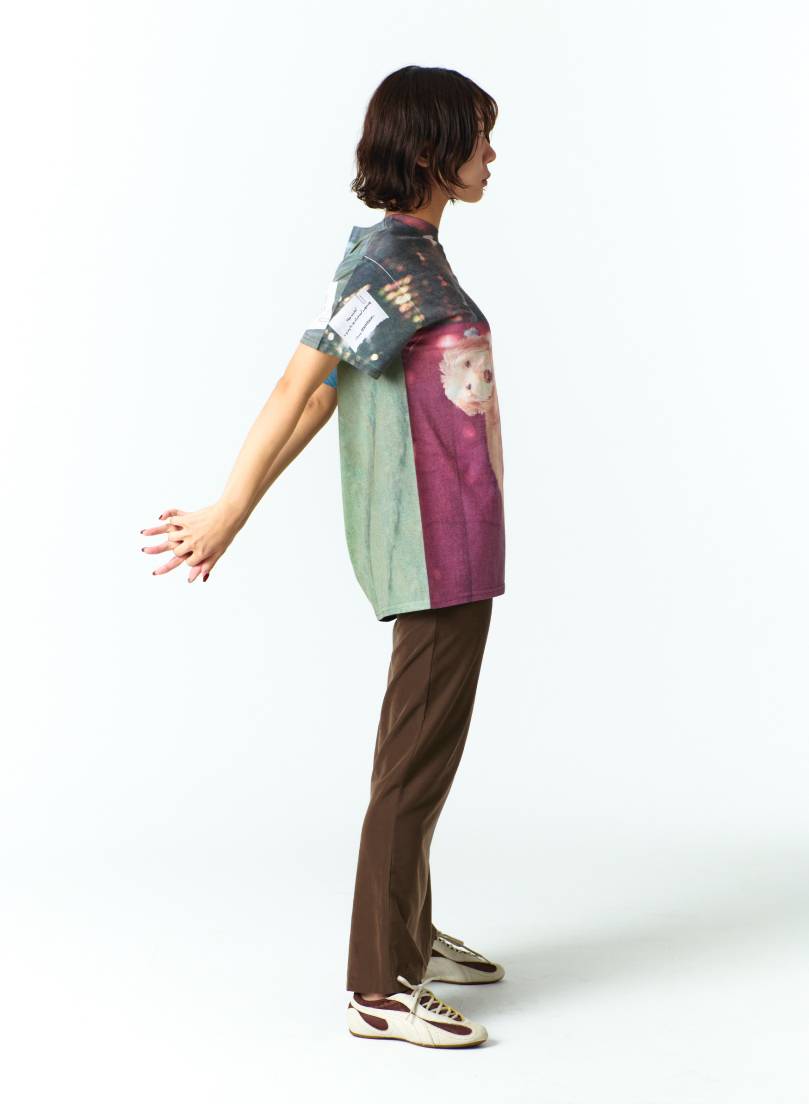 MEDITATIVE IMAGE MAXI SKIRT (BROWN)