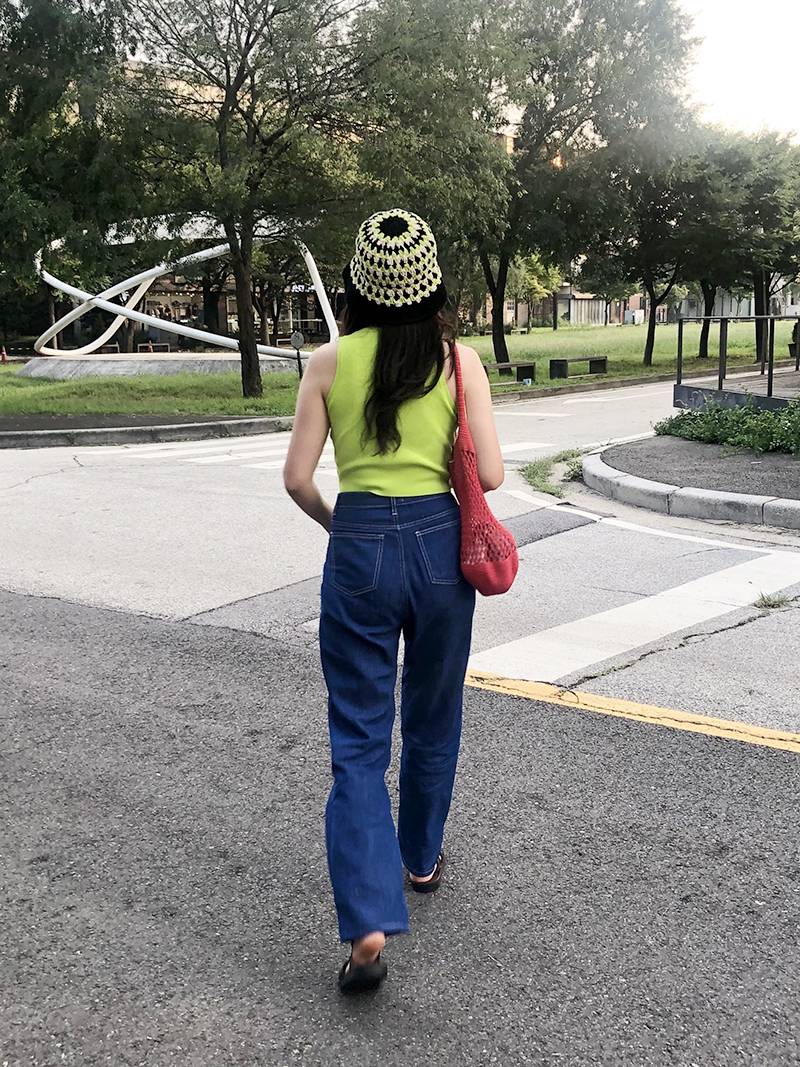 KATE BUCKET HAT 케이트 니트 버킷햇 - Black