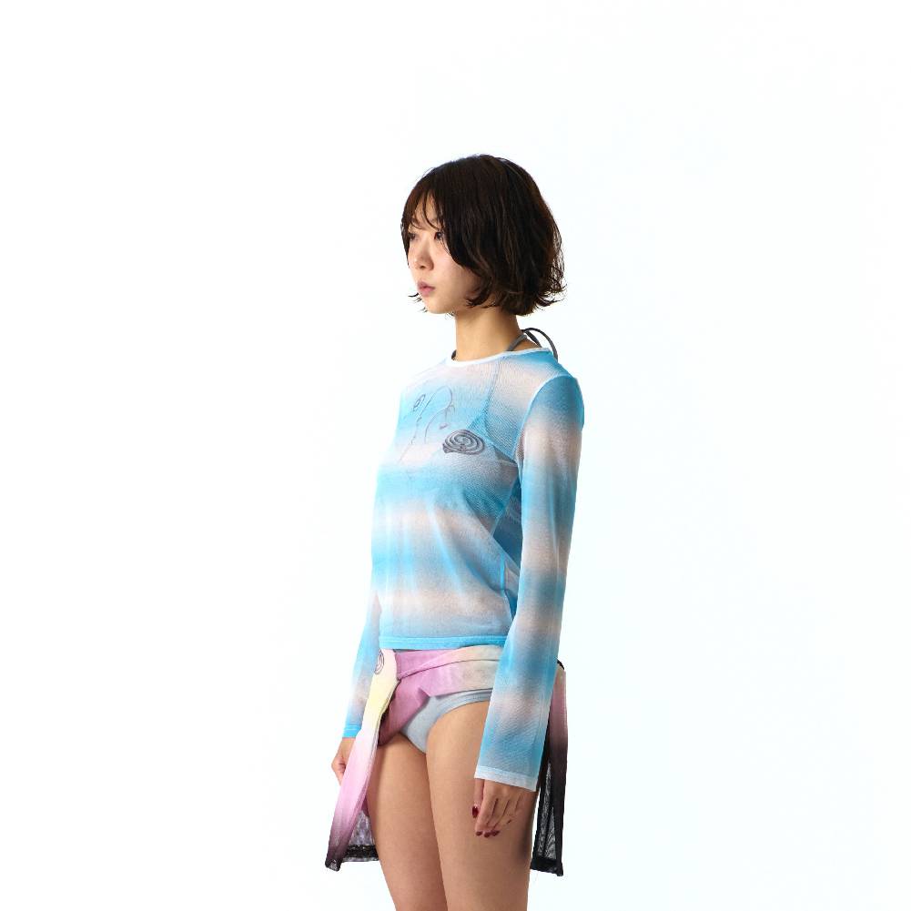 KILLING MOSQUITO MESH TOP (BLUE)