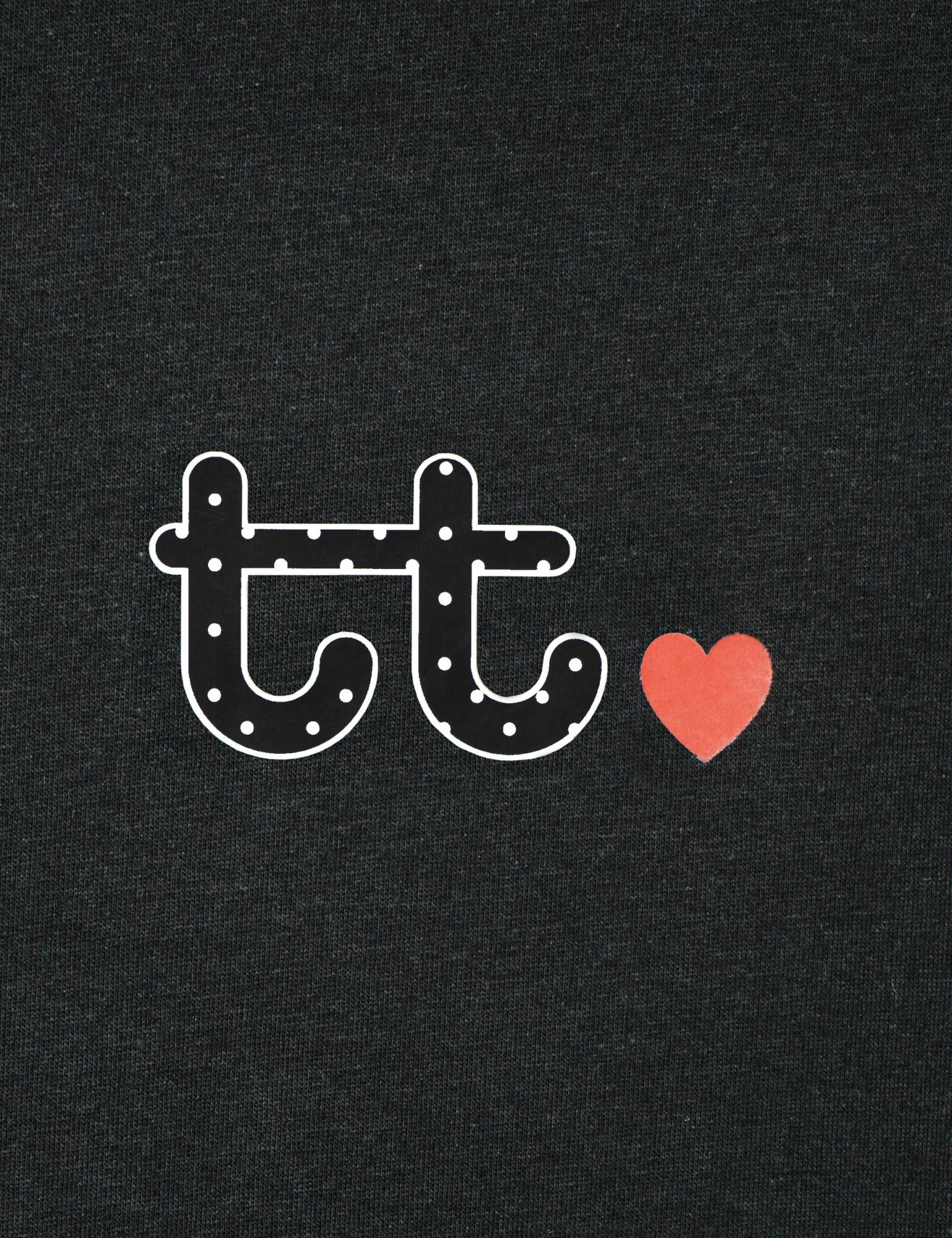 TT LOGO CROP T-SHIRTS [BLACK]