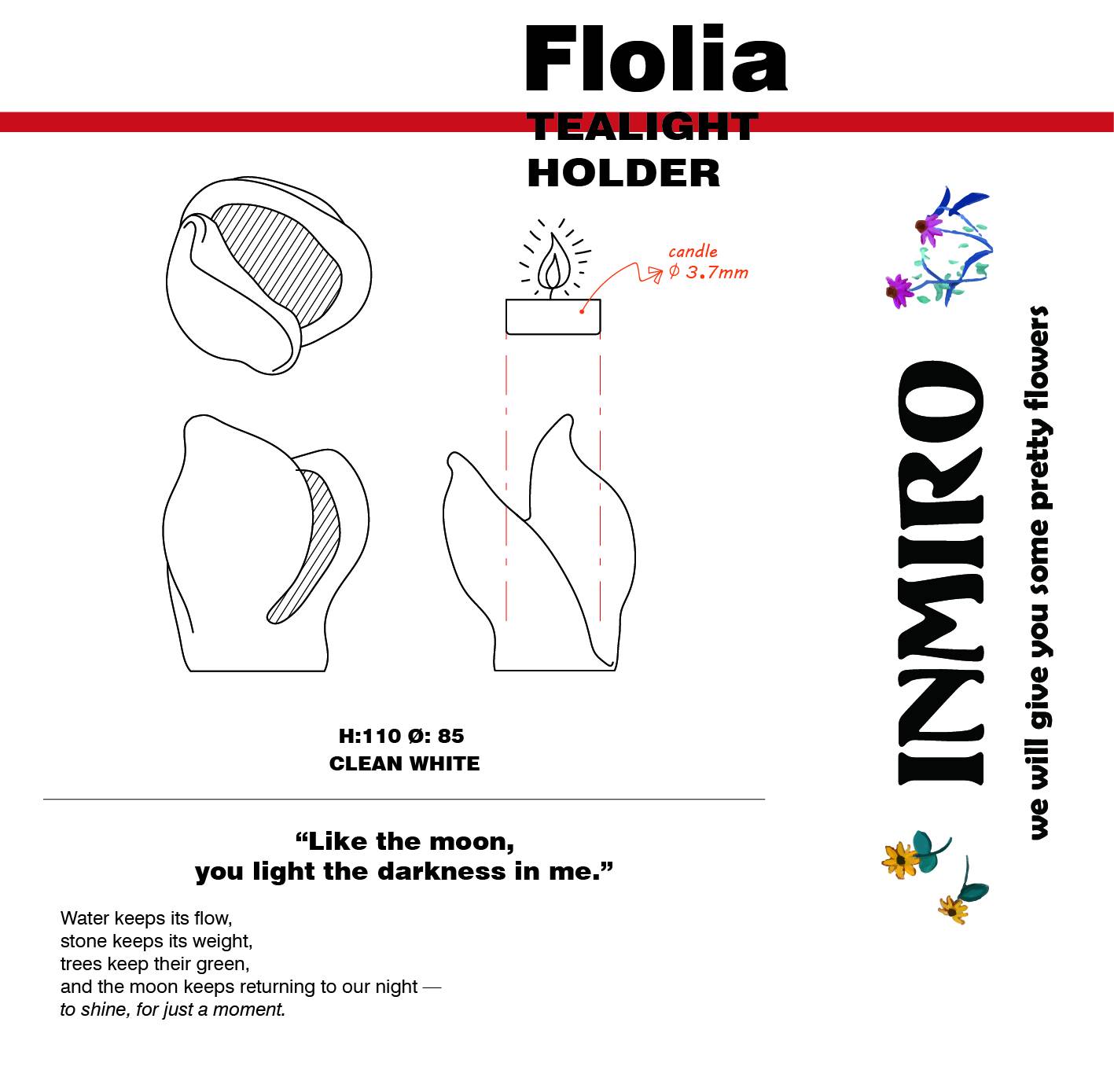 인미로 티라이트 홀더 플로리아