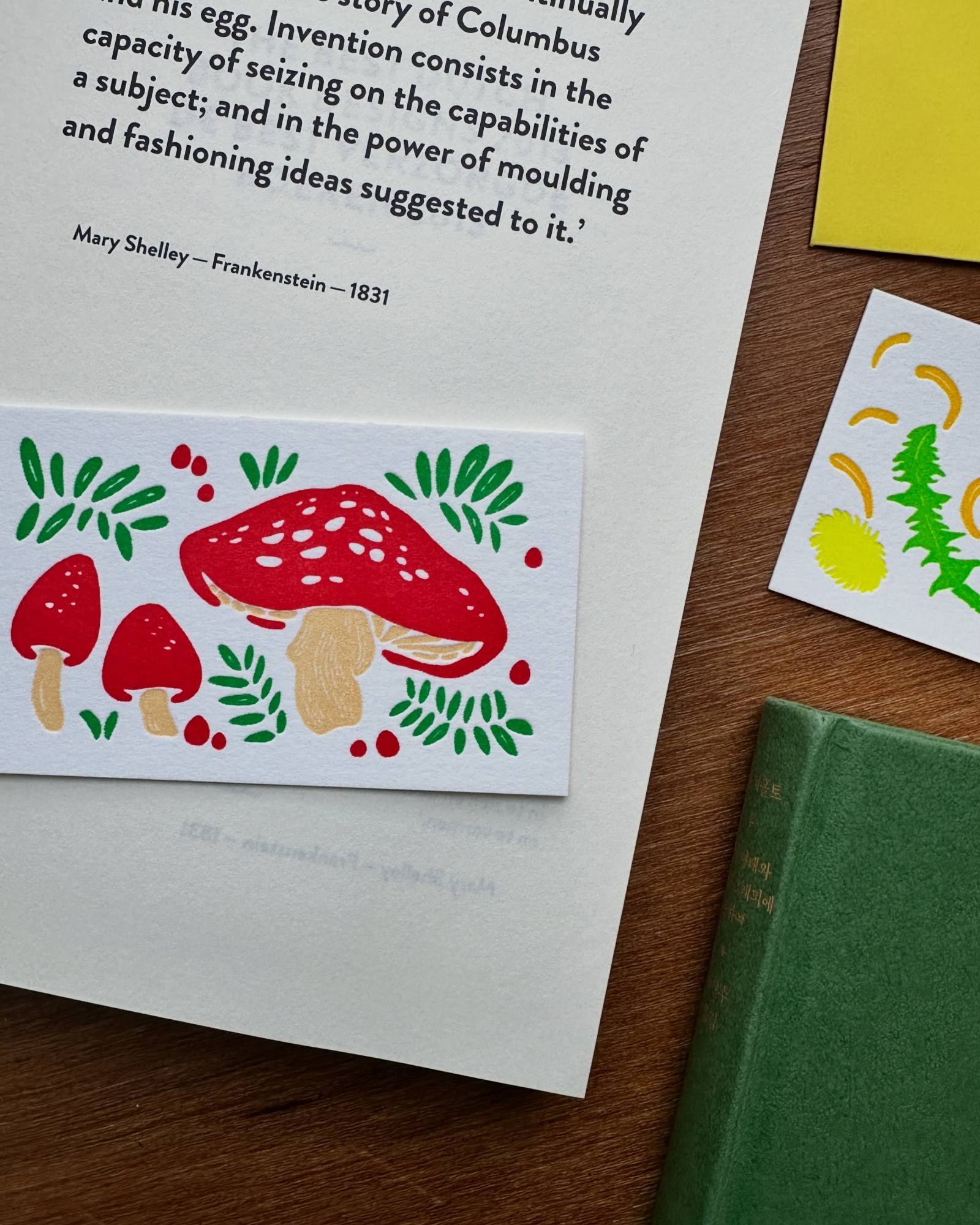 [SMALL PLATES] Mushroom Message Card