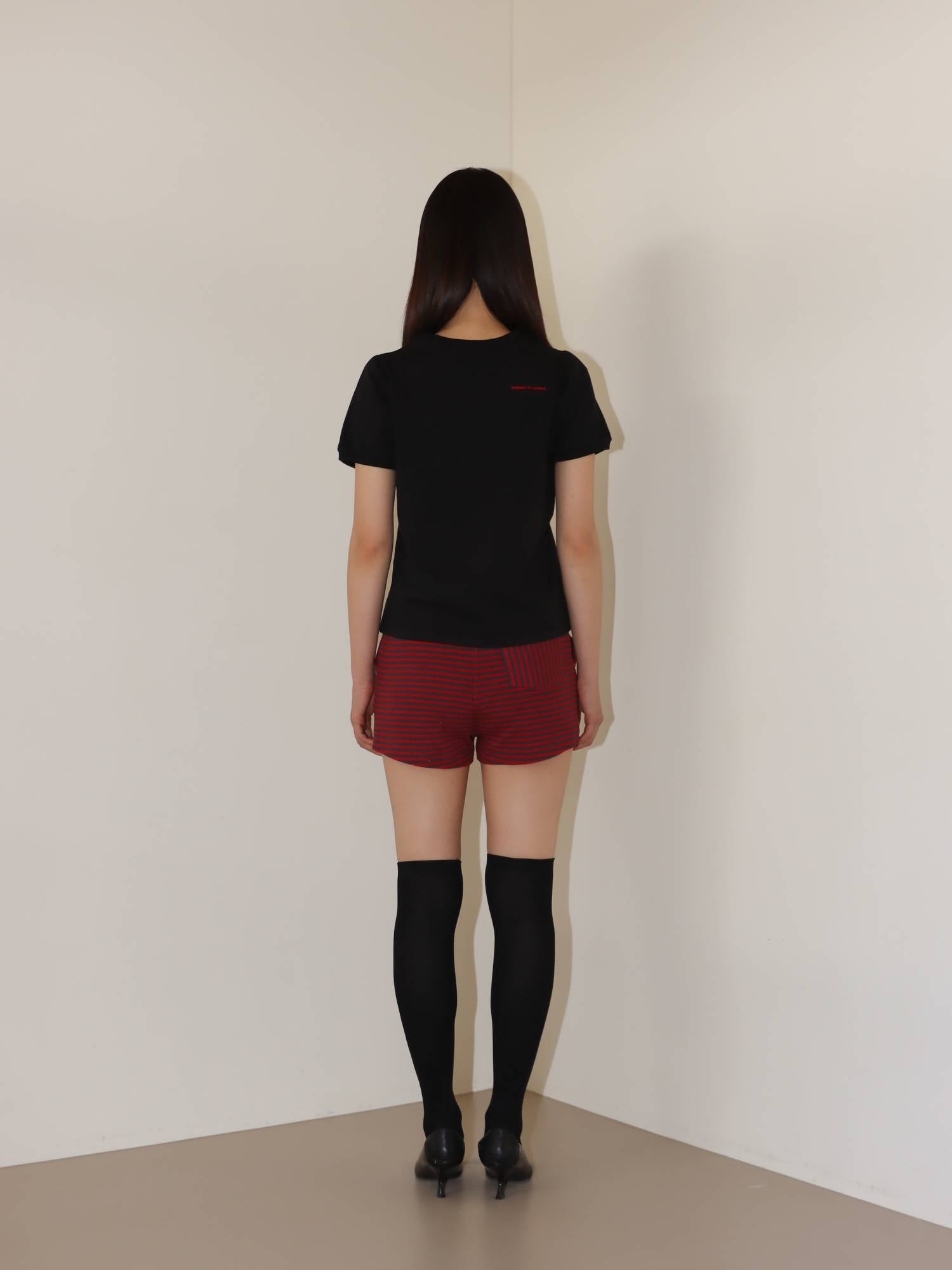 LETTERING PUFF T-SHIRT (BLACK)