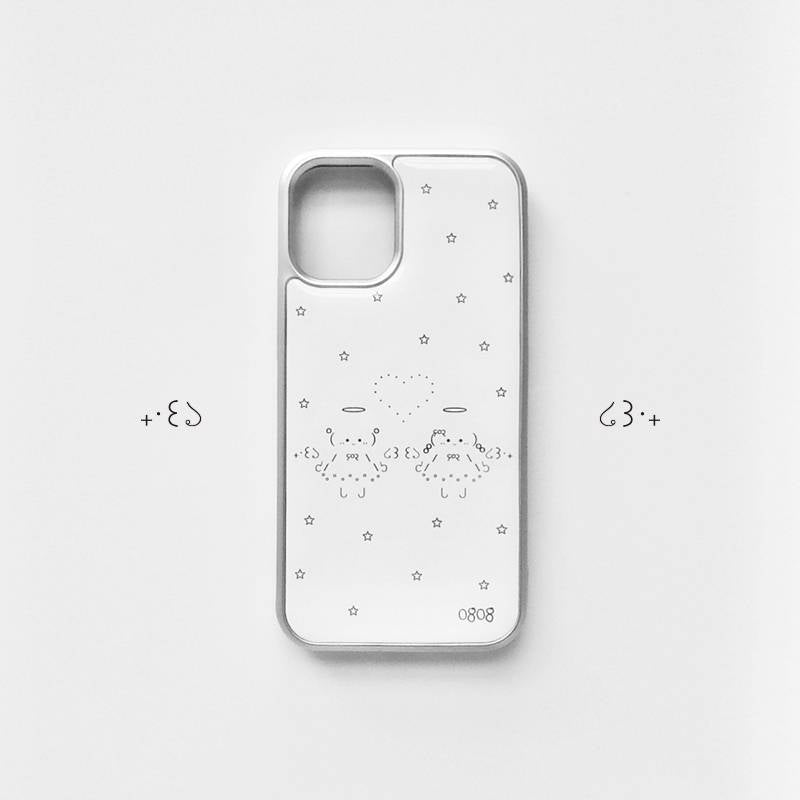 angel friends emoji phonecase (silver)