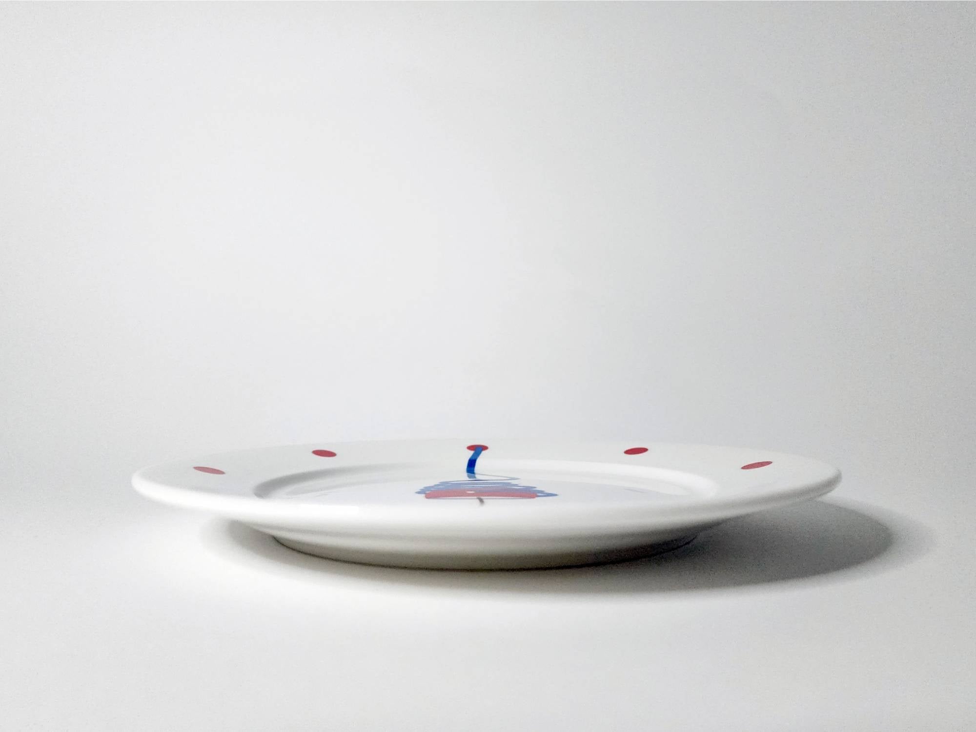 사과 조명 양식 접시 20.5cm