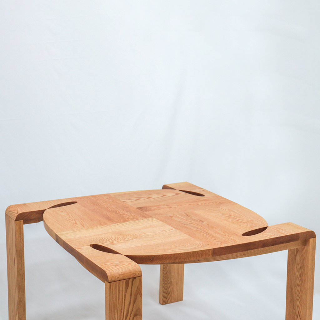 Curly Dining Table | Red Oak