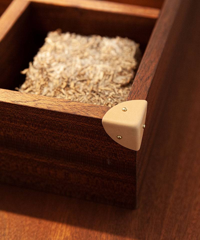 Leather Corner - Black, Natural