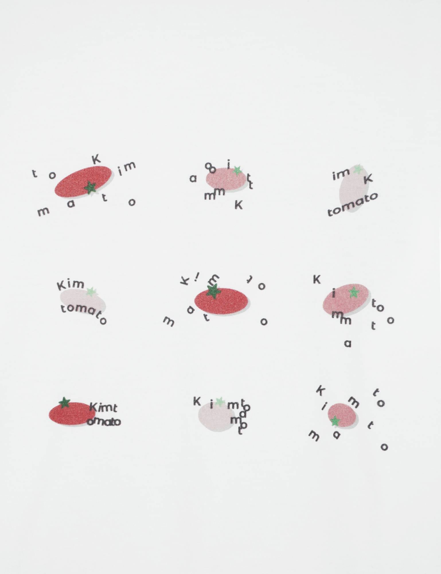 KIM TOMATO T-SHIRTS [WHITE]