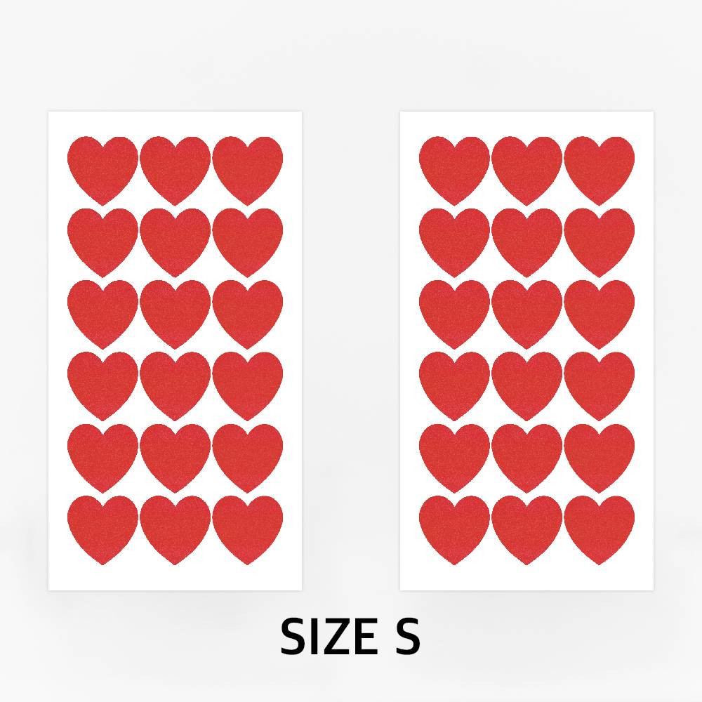 HAPPILY EVER AFTER - RED HEART (하트 씰스티커 2매)