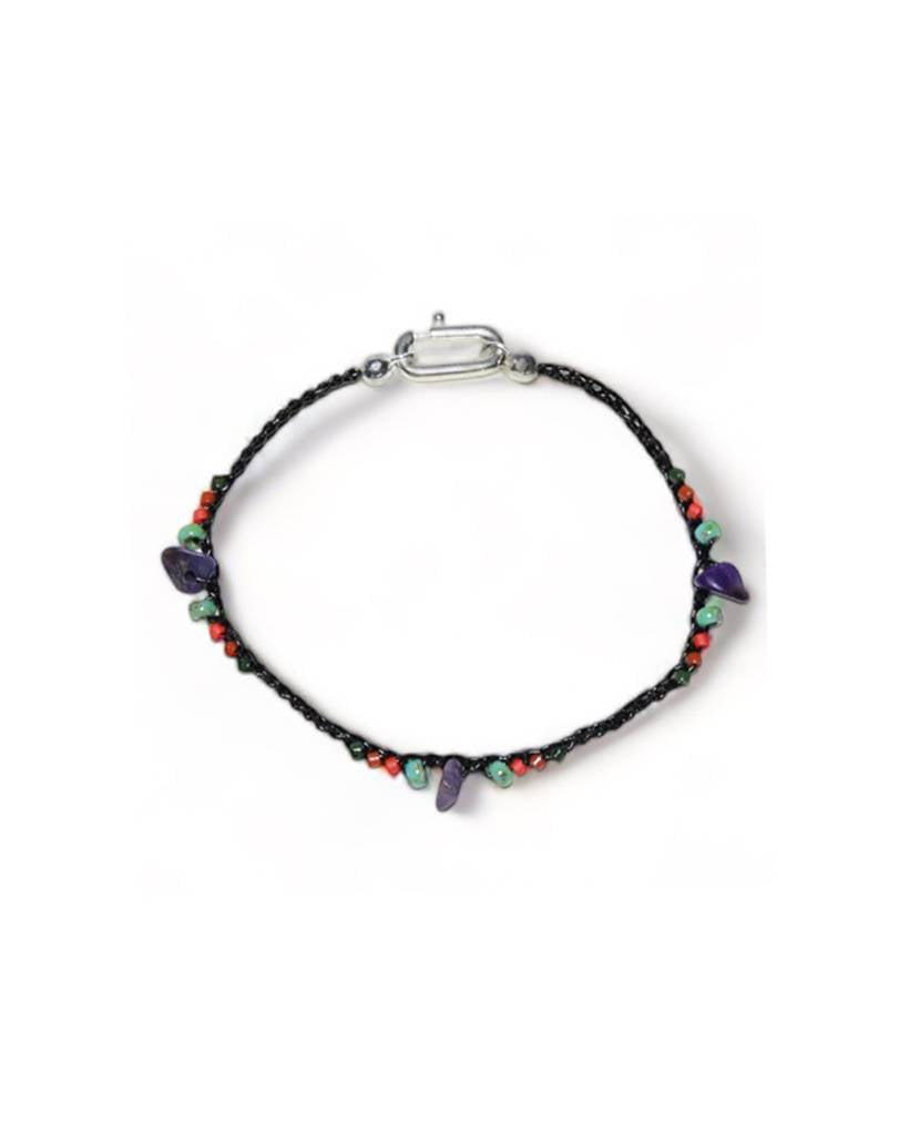 aztec recipe metallic crochet bracelet